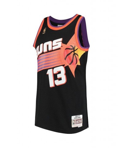 Men's Steve Nash Black Phoenix Suns 1996-97 Hardwood Classics Swingman Jersey $43.40 Jersey