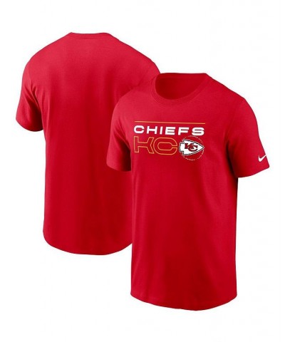 Men's Red Kansas City Chiefs Broadcast Essential T-shirt $18.80 T-Shirts