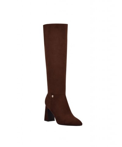 Women's Kyla Tall Dress Boots Brown $73.14 Shoes