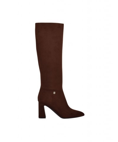 Women's Kyla Tall Dress Boots Brown $73.14 Shoes