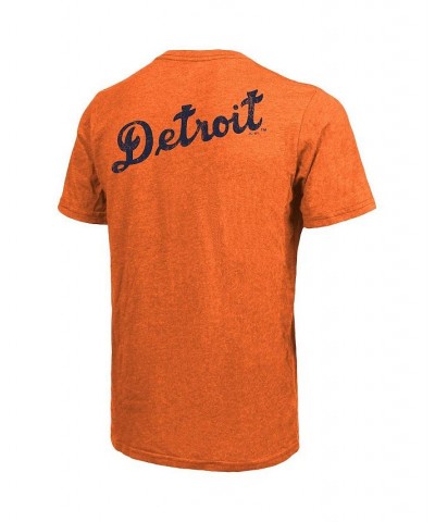 Men's Threads Orange Detroit Tigers Throwback Logo Tri-Blend T-shirt $32.44 T-Shirts