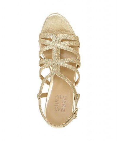 Baylor Strappy Sandals Gold $54.45 Shoes