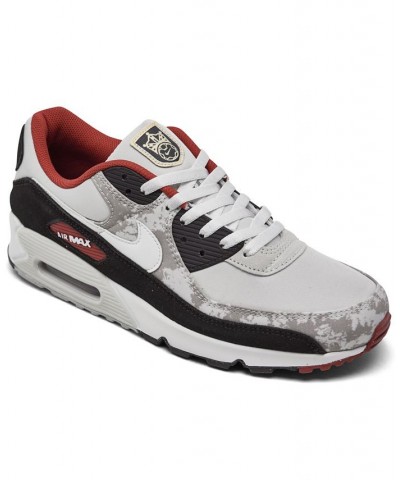 Men's Air Max 90 SE Casual Sneakers Black $55.50 Shoes