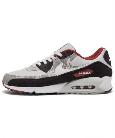 Men's Air Max 90 SE Casual Sneakers Black $55.50 Shoes