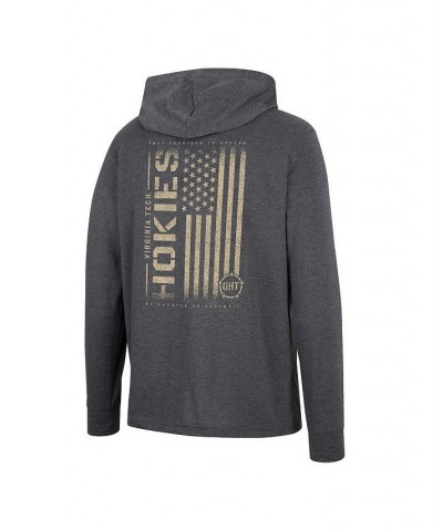 Men's Charcoal Virginia Tech Hokies Team OHT Military-Inspired Appreciation Hoodie Long Sleeve T-shirt $24.75 T-Shirts