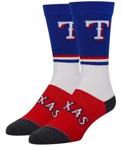 Men's White Texas Rangers Infiknit Color Crew Socks $11.00 Socks