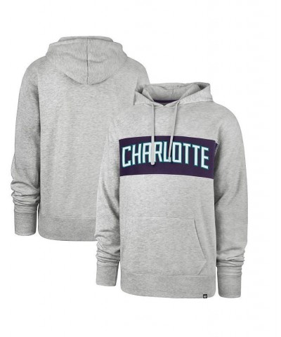 Men's Gray Charlotte Hornets 2021/22 City Edition Wordmark Chest Pass Pullover Hoodie $29.00 Sweatshirt