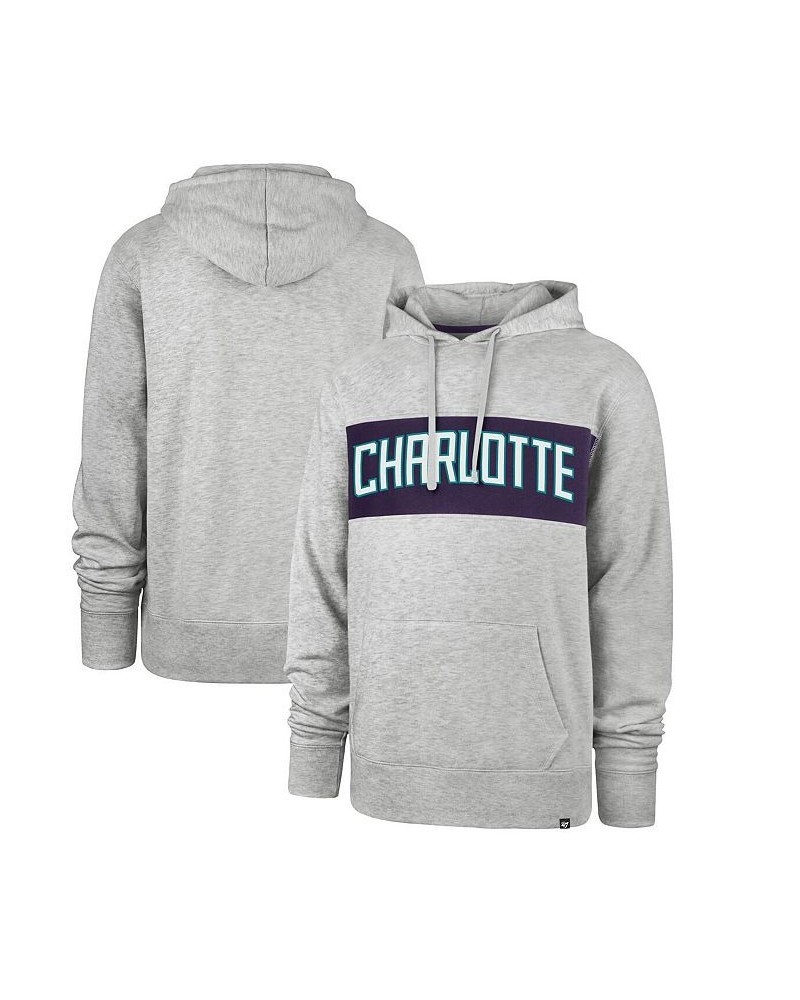 Men's Gray Charlotte Hornets 2021/22 City Edition Wordmark Chest Pass Pullover Hoodie $29.00 Sweatshirt