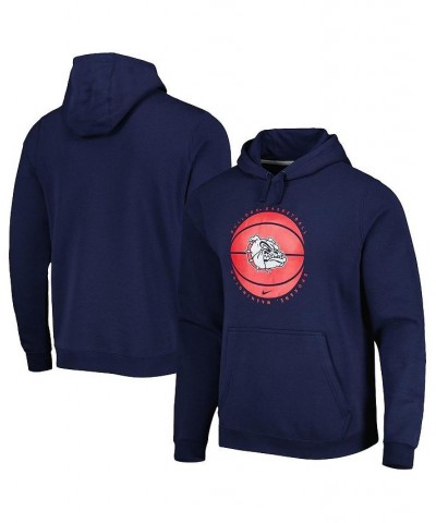 Men's Navy Gonzaga Bulldogs Basketball Pullover Hoodie $40.80 Sweatshirt