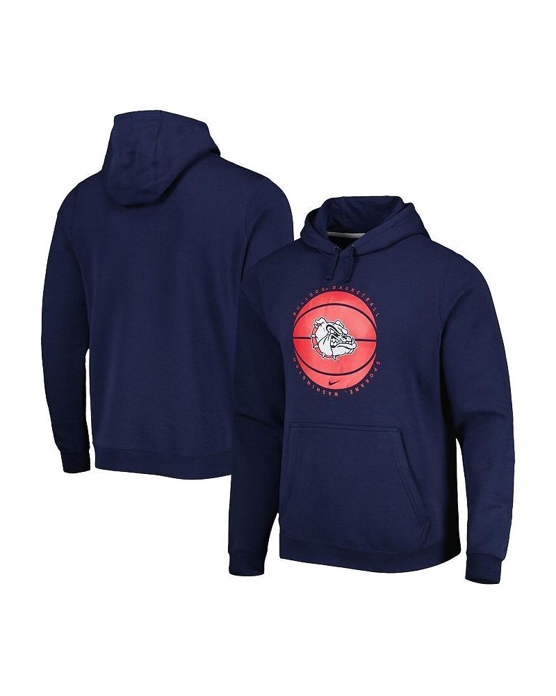 Men's Navy Gonzaga Bulldogs Basketball Pullover Hoodie $40.80 Sweatshirt