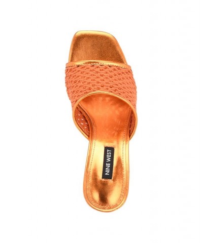 Women's Galant Dress Sandals Orange $43.05 Shoes