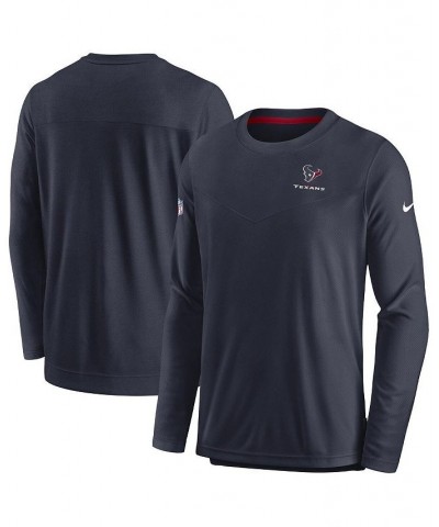 Men's Navy Houston Texans Lockup Performance Long Sleeve T-shirt $44.19 T-Shirts