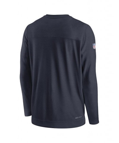 Men's Navy Houston Texans Lockup Performance Long Sleeve T-shirt $44.19 T-Shirts