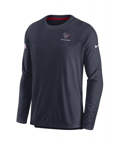 Men's Navy Houston Texans Lockup Performance Long Sleeve T-shirt $44.19 T-Shirts