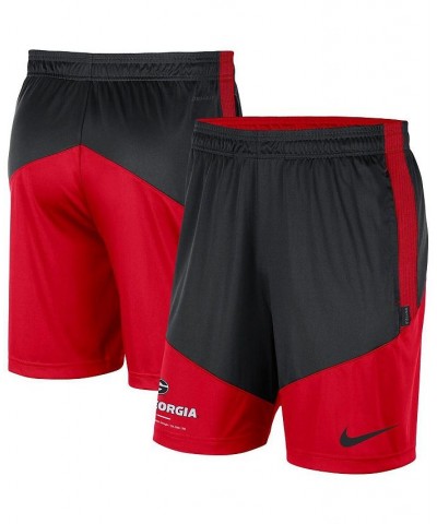 Men's Black, Red Georgia Bulldogs Team Performance Knit Shorts $28.59 Shorts