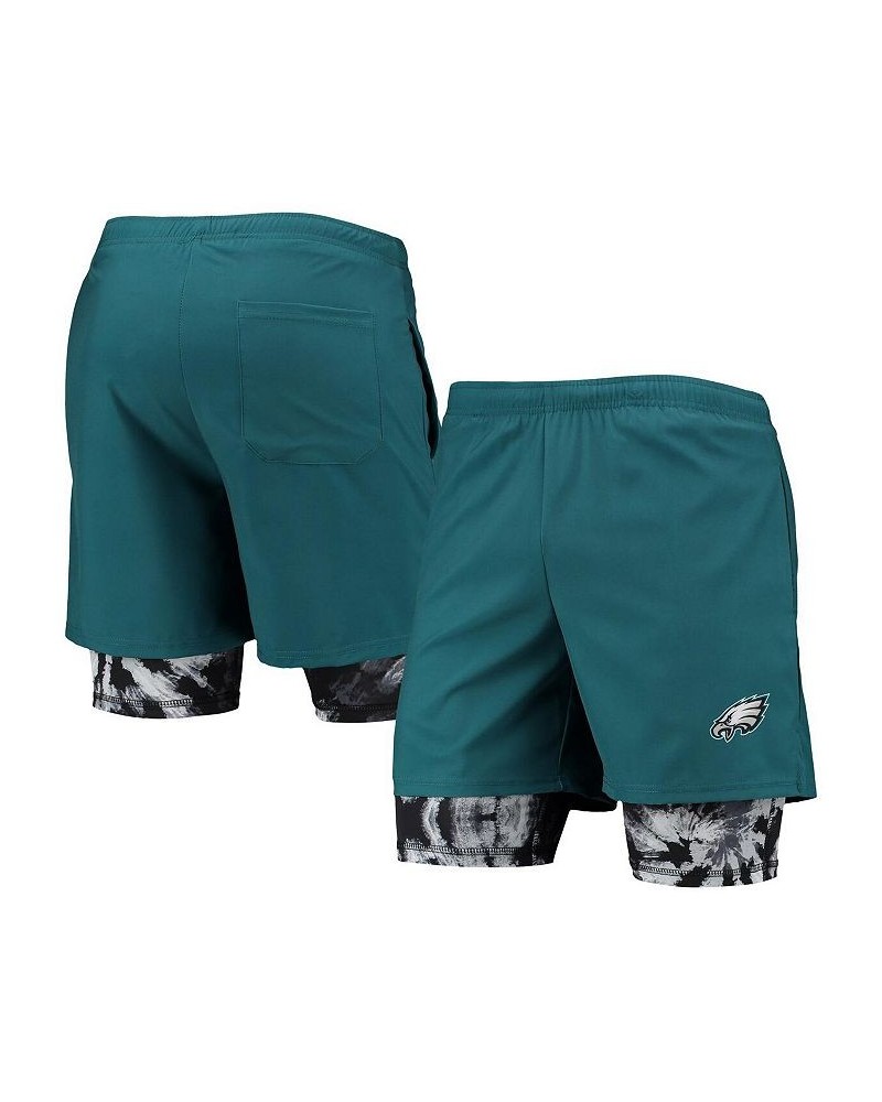 Men's Midnight Green Philadelphia Eagles Running Shorts $29.40 Shorts