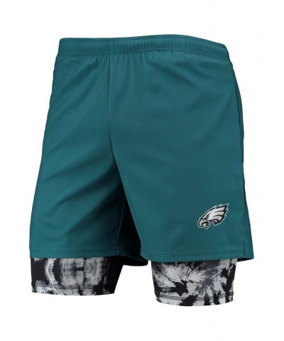 Men's Midnight Green Philadelphia Eagles Running Shorts $29.40 Shorts