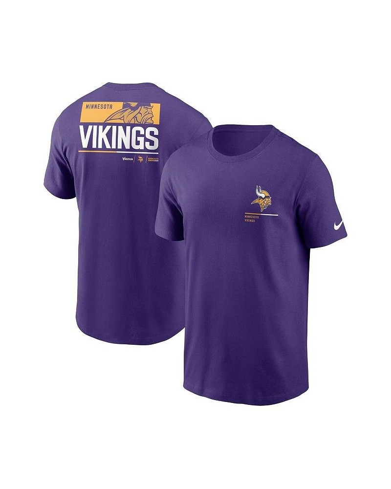 Men's Purple Minnesota Vikings Team Incline T-shirt $21.00 T-Shirts