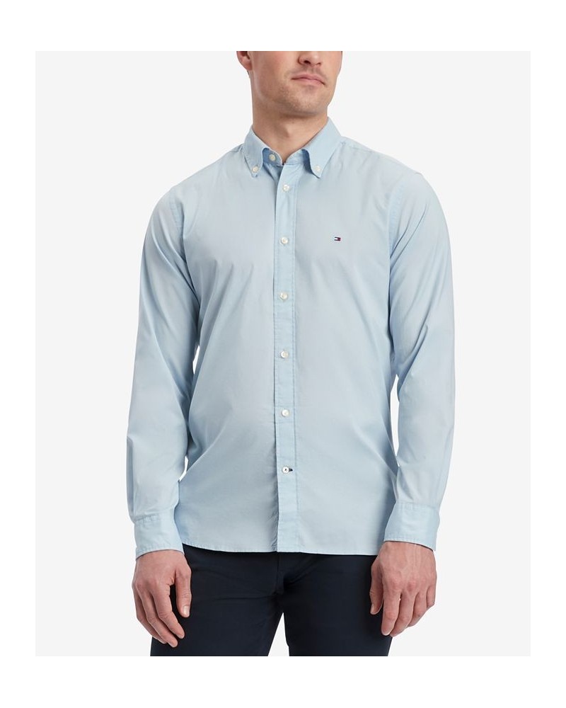 Men's Stretch Regular Fit Poplin Long Sleeve Shirt PD04 $39.41 Shirts