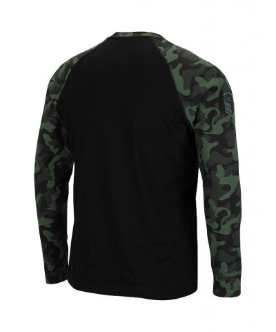 Men's Black Boise State Broncos OHT Military-Inspired Appreciation Camo Raglan Long Sleeve T-shirt $21.00 T-Shirts