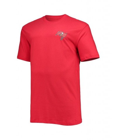 Men's Branded Red Tampa Bay Buccaneers Big and Tall 1 Dad 2-Hit T-shirt $18.24 T-Shirts