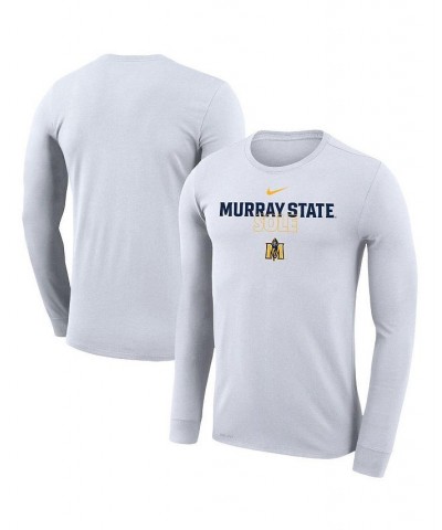 Men's and Women's White Murray St. Racers 2023 On Court Bench Long Sleeve T-shirt $26.49 Tops