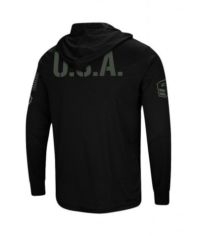 Men's Black Houston Cougars OHT Military-Inspired Appreciation Hoodie Long Sleeve T-shirt $18.92 T-Shirts