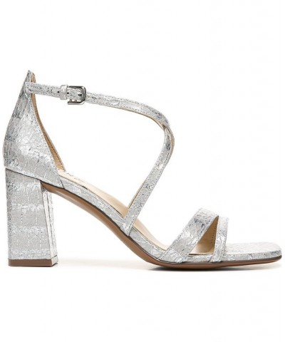 Tiff Ankle Strap Sandals Silver $40.50 Shoes