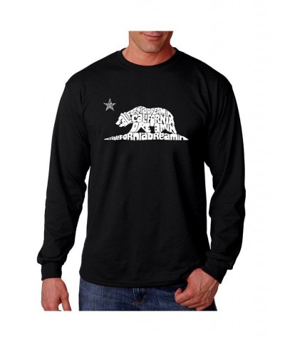 Men's Word Art - California Dreamin Long Sleeve T-Shirt Black $20.00 T-Shirts