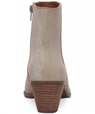 Women's Goddiy Western Booties Tan/Beige $27.27 Shoes