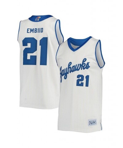 Men's Joel Embiid Cream Kansas Jayhawks Alumni Commemorative Classic Basketball Jersey $50.70 Jersey