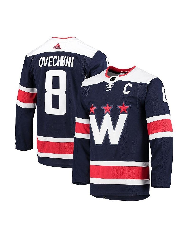 Men's Alexander Ovechkin Navy Washington Capitals Alternate Captain Patch Primegreen Authentic Pro Player Jersey $79.20 Jersey