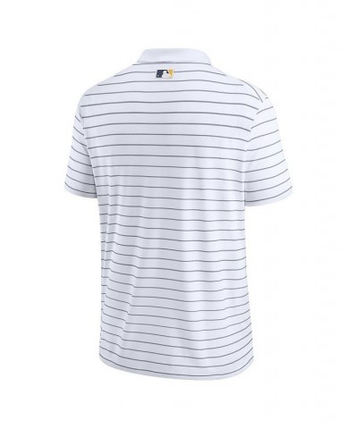 Men's White Milwaukee Brewers City Connect Victory Performance Polo Shirt $43.19 Polo Shirts