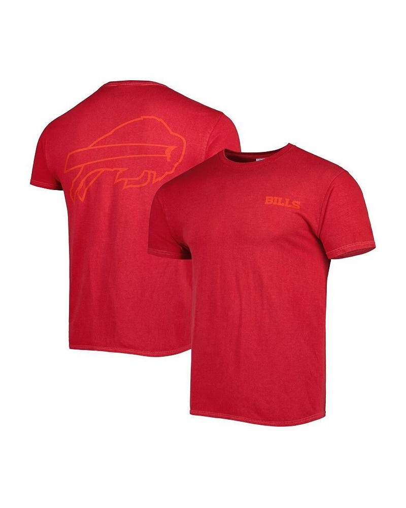 Men's Red Buffalo Bills Fast Track Tonal Highlight T-shirt $26.00 T-Shirts