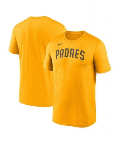 Men's Gold San Diego Padres New Legend Wordmark T-shirt $20.00 T-Shirts