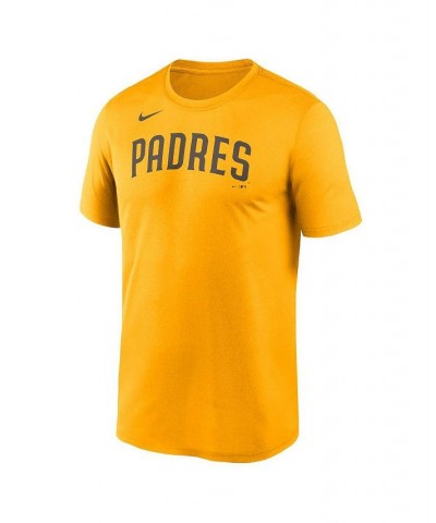 Men's Gold San Diego Padres New Legend Wordmark T-shirt $20.00 T-Shirts