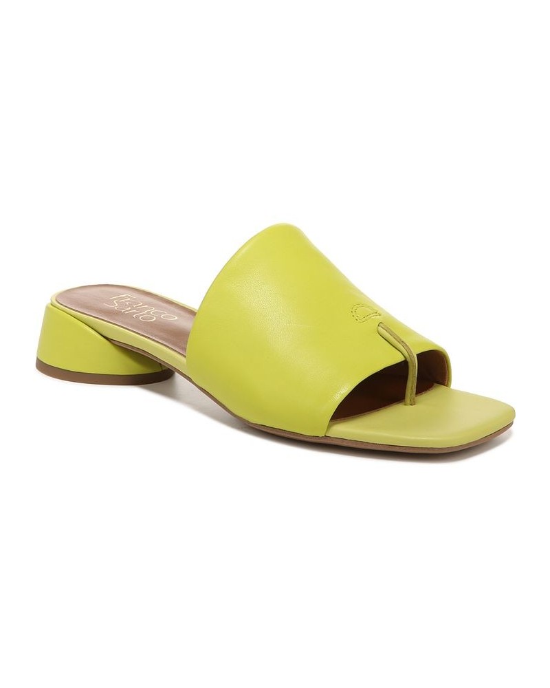 Loran Slide Sandals Yellow $54.00 Shoes