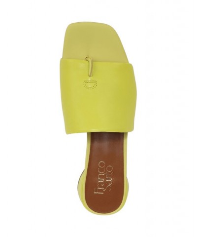 Loran Slide Sandals Yellow $54.00 Shoes