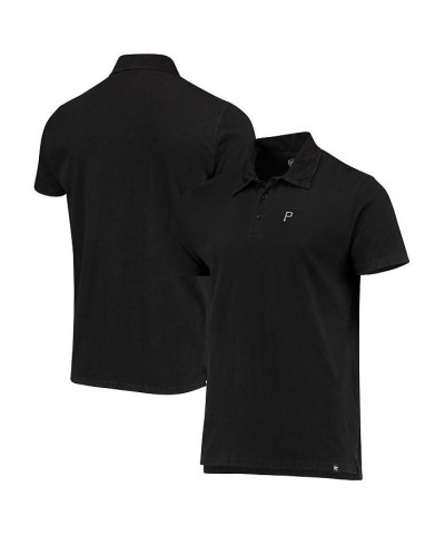 Men's '47 Black Pittsburgh Pirates Flatiron Polo Shirt $32.20 Polo Shirts