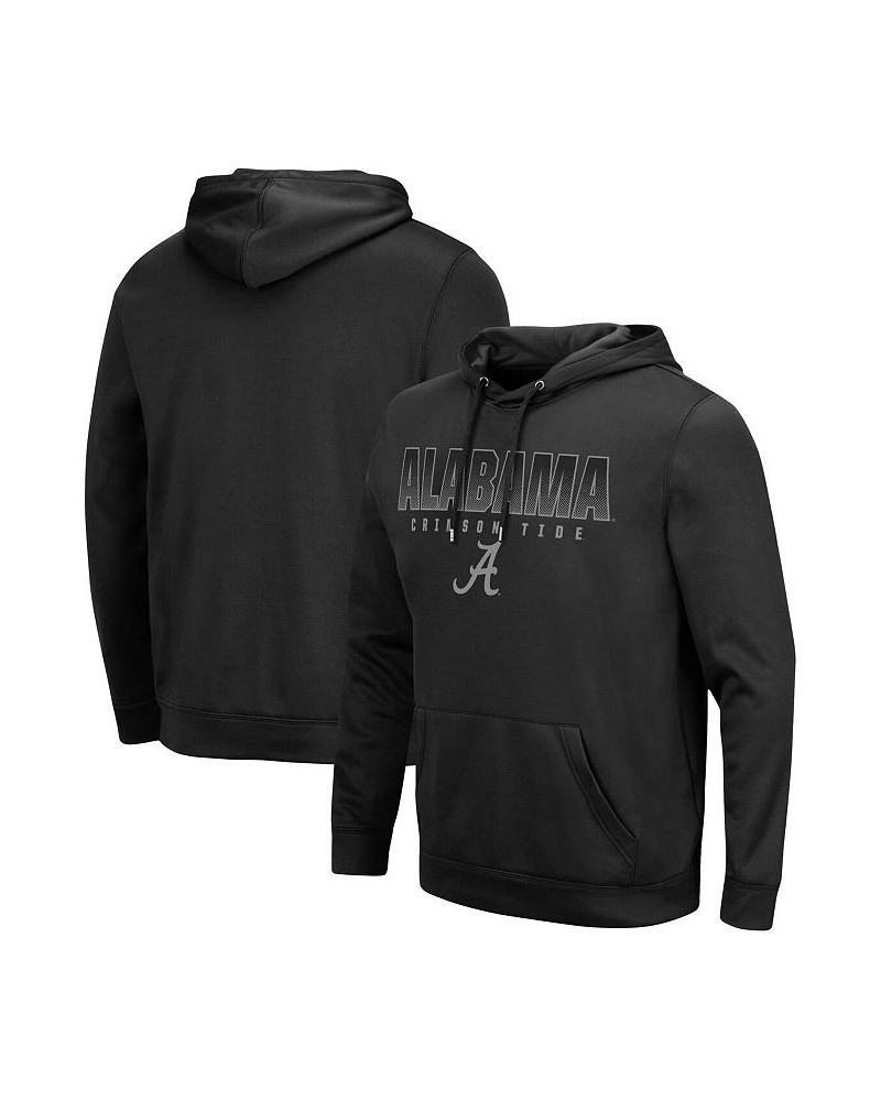 Men's Black Alabama Crimson Tide Blackout 3.0 Pullover Hoodie $27.95 Sweatshirt