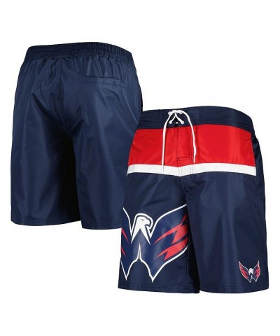 Men's Navy Washington Capitals Sea Wind Swim Trunks $34.09 Swimsuits