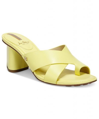 Women's Odie Slip-On Sandals Yellow $45.00 Shoes