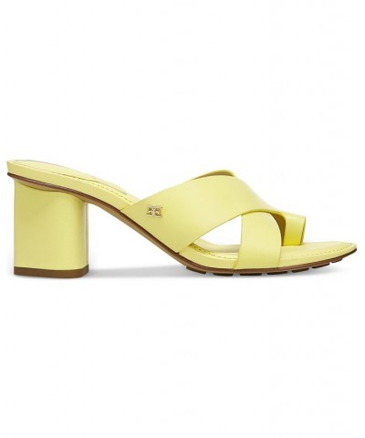 Women's Odie Slip-On Sandals Yellow $45.00 Shoes