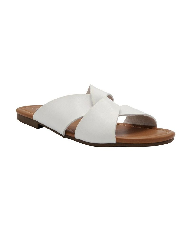 Women's Olena Knot Slides White $20.50 Shoes