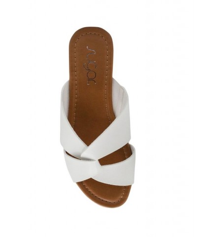 Women's Olena Knot Slides White $20.50 Shoes