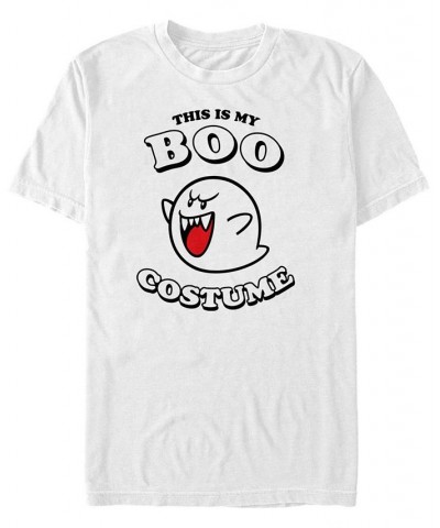 Nintendo Men's Super Mario Boo Halloween Costume Short Sleeve T-Shirt White $19.94 T-Shirts