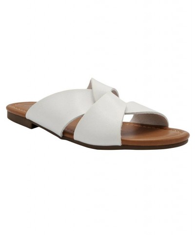 Women's Olena Knot Slides White $20.50 Shoes