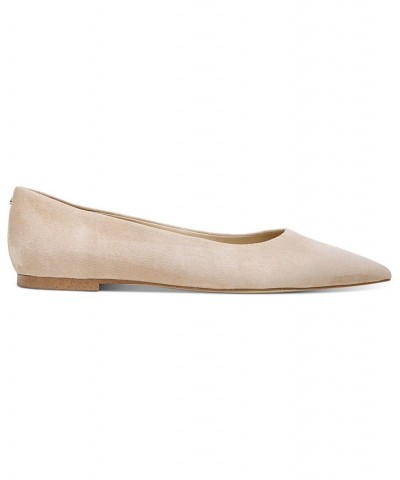 Women's Wanda Pointed Toe Flats Brown $56.00 Shoes