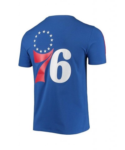 Men's Royal, Red Philadelphia 76ers Mesh Capsule Taping T-shirt $35.00 T-Shirts