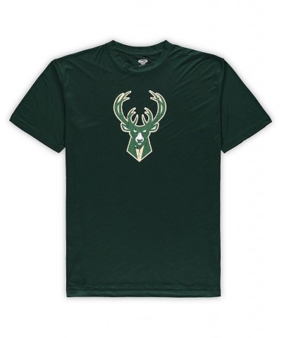 Men's Hunter Green, Black Milwaukee Bucks Big and Tall Ethos T-shirt and Pants Sleep Set $22.55 Pajama